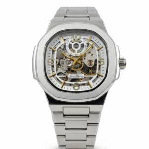 Stainless Steel Skeleton Automatic Watch