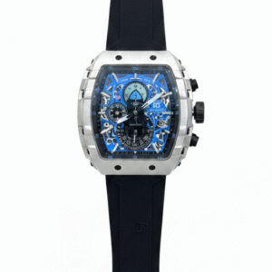 Avant-Garde Skeleton Chronograph Watch