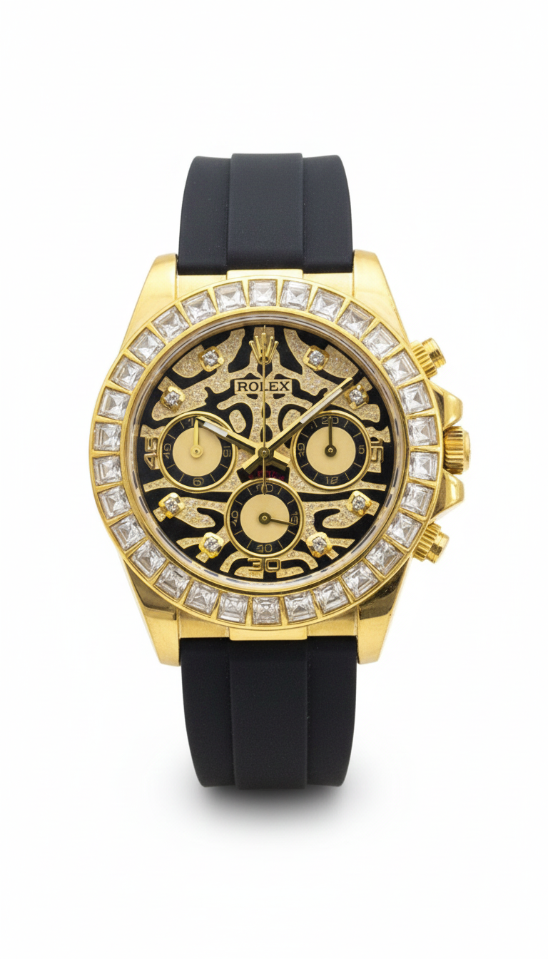 Dazzling Gold-Tone Chronograph Watch