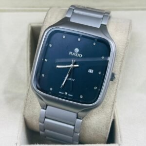 Rado Square-Case Quartz Watch with Diamond Accents